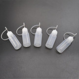 5Pcs/set 10ML Empty Plastic Needle Bottle PE Plastic Dropper Bottles With Screw Metal Needle Cap