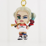 5pcs/lot Suicide Squad Harley Quinn Joker Pendant Keyring Keychain PVC Action Figure Model Toy Doll 3cm