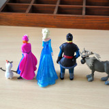 5pcs/lot Princess Snow Queen Model Kristoff Sven Olaf PVC Action Figure Toy Juguetes Gift For Children Snowman Figures Toys Gift