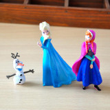 5pcs/lot Princess Snow Queen Model Kristoff Sven Olaf PVC Action Figure Toy Juguetes Gift For Children Snowman Figures Toys Gift