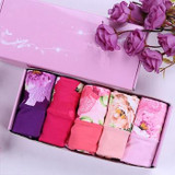 5pcs/Lot Hot Selling Top Quality Ladies Cotton Underwear Briefs Black Sexy Print Love Sexy Lingerie Calcinhas Briefs Panties