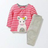 Children Clothing Set 2017 Toddler Girls Clothes Character Tracksuit Kids Costumes Vetement Fille Girls Outfits (Dress+Pants)