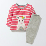 Children Clothing Set 2017 Toddler Girls Clothes Character Tracksuit Kids Costumes Vetement Fille Girls Outfits (Dress+Pants)