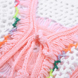 Children Clothing Handmade Baby Girls Crochet Knitted Cardigan Kids Spring Autumn Waistcoat Vest Girl's Clothes