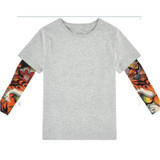 Children clothing Boys t shirt children tattoo t shirts big girls clothing summer kids tops baby brand short sleeve tops child t
