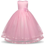 Children Clothing Girl Kids Clothes Lace Flower Girls Dress For Wedding Events Party Baby Girl Birthday Dress Frocks Ceremonies