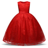 Children Clothing Girl Kids Clothes Lace Flower Girls Dress For Wedding Events Party Baby Girl Birthday Dress Frocks Ceremonies