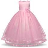 Children Clothing Girl Kids Clothes Lace Flower Girls Dress For Wedding Events Party Baby Girl Birthday Dress Frocks Ceremonies