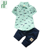 Children clothing baby boy summer clothes sets boutique kid clothing boys casual Short Sleeve T-shirt+Shorts 2pcs Outfit Suit