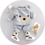 Children Clothing 2017 Autumn Winter Girls Boys Clothes Cartoon bear T shirt Pants 2pcs Kids Sport Suit Baby Boy Clothing Sets Children Clothing 2017 Autumn Winter Girls Boys Clothes Cartoon bear T shirt Pants 2pcs Kids Sport Suit Baby Boy Clothing Sets