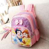Children cartoon School Bags lovely snow white princess Backpack For Girls Mochila Feminina Princess