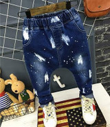 Children Broken Hole Pants Baby Boy Skinny Jeans Causal Denim Pants Children Jeans Hole Infant kids Trousers Autumn Boys Jeans