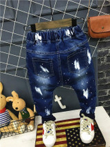 Children Broken Hole Pants Baby Boy Skinny Jeans Causal Denim Pants Children Jeans Hole Infant kids Trousers Autumn Boys Jeans