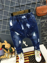 Children Broken Hole Pants Baby Boy Skinny Jeans Causal Denim Pants Children Jeans Hole Infant kids Trousers Autumn Boys Jeans