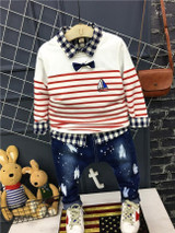 Children Broken Hole Pants Baby Boy Skinny Jeans Causal Denim Pants Children Jeans Hole Infant kids Trousers Autumn Boys Jeans