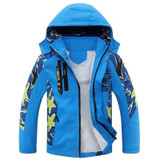 Children Boy's Jackets Coats Kids Active clothing Double-deck Waterproof Windproof Boys outwears