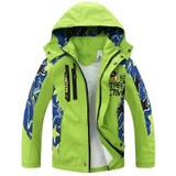Children Boy's Jackets Coats Kids Active clothing Double-deck Waterproof Windproof Boys outwears