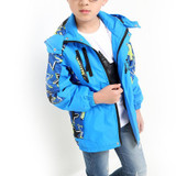 Children Boy's Jackets Coats Kids Active clothing Double-deck Waterproof Windproof Boys outwears