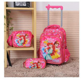 Children backpack with Wheels kids Trolley Bags For School Rolling backpack Bag For girl boy Travel Trolley luggage Backpack bag