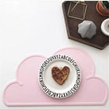 Children Baby Waterproof Silicone Kids Cloud Placemat Tableware Dining Food Mats Plate Mat Dish Kitchen Insulation Pad Table