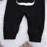 Children Baby Romper Clothes Newborn Infant Baby Boy Girl Black Cotton Milk Romper Jumpsuit Baby Sleepsuit Outfits
