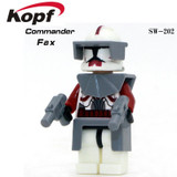 Single Sale The Force Awakens Clone Trooper Star Wars 7 Commander Fox Rex Building Blocks Collection Toys for children PG8002