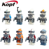 Single Sale The Force Awakens Clone Trooper Star Wars 7 Commander Fox Rex Building Blocks Collection Toys for children PG8002