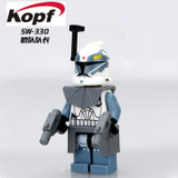 Single Sale The Force Awakens Clone Trooper Star Wars 7 Commander Fox Rex Building Blocks Collection Toys for children PG8002
