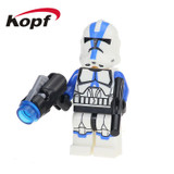 Single Sale The Force Awakens Clone Trooper Star Wars 7 Commander Fox Rex Building Blocks Collection Toys for children PG8002