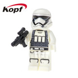 Single Sale The Force Awakens Clone Trooper Star Wars 7 Commander Fox Rex Building Blocks Collection Toys for children PG8002
