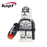 Single Sale The Force Awakens Clone Trooper Star Wars 7 Commander Fox Rex Building Blocks Collection Toys for children PG8002