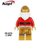 Single Sale Super Heroes Yoda Harley Quinn Christmas Granny Joker C3PO Deadpool Building Blocks Bricks Children Gift Toys PG8022