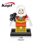 Single Sale Super Heroes Yellow Light the Scarecrow Black Adam Green Lanten Firestorm Building Blocks Children Gift Toys X0153