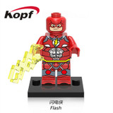 Single Sale Super Heroes Yellow Light the Scarecrow Black Adam Green Lanten Firestorm Building Blocks Children Gift Toys X0153