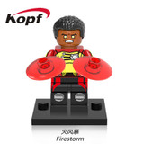 Single Sale Super Heroes Yellow Light the Scarecrow Black Adam Green Lanten Firestorm Building Blocks Children Gift Toys X0153