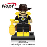 Single Sale Super Heroes Yellow Light the Scarecrow Black Adam Green Lanten Firestorm Building Blocks Children Gift Toys X0153