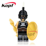 Single Sale Super Heroes Supergirl Superman Batman Evil Knight Hun Warrior Aborigines Building Blocks Toys for children XH 759
