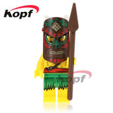 Single Sale Super Heroes Supergirl Superman Batman Evil Knight Hun Warrior Aborigines Building Blocks Toys for children XH 759