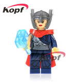 Single Sale Super Heroes Supergirl Superman Batman Evil Knight Hun Warrior Aborigines Building Blocks Toys for children XH 759