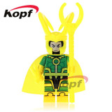 Single Sale Super Heroes Supergirl Superman Batman Evil Knight Hun Warrior Aborigines Building Blocks Toys for children XH 759