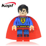 Single Sale Super Heroes Supergirl Superman Batman Evil Knight Hun Warrior Aborigines Building Blocks Toys for children XH 759