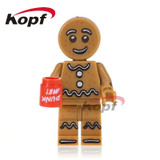 Single Sale Super Heroes Supergirl Superman Batman Evil Knight Hun Warrior Aborigines Building Blocks Toys for children XH 759