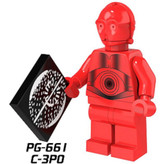 Single Sale Super Heroes New Comics Star Wars Protocol Droid C3PO C-3PO Bricks Action Building Blocks Toys for children PG8023