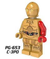 Single Sale Super Heroes New Comics Star Wars Protocol Droid C3PO C-3PO Bricks Action Building Blocks Toys for children PG8023
