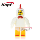 Single Sale Super Heroes Inhumans Royal Family God of Wealth Rocket Boy Chicken Suit Building Blocks Children Gift Toys PG1025