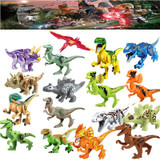 Single Sale Large Figures The world of the Jurassic period Building blocks Dinosaur toys gifts Kids Educational Toys Brinquedos