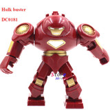 Single Sale Large Big Size Marvel Super Heroes Thanos Hulk Venom Ironman Ninja Dogshank Building Blocks Toys for children