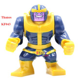 Single Sale Large Big Size Marvel Super Heroes Thanos Hulk Venom Ironman Ninja Dogshank Building Blocks Toys for children
