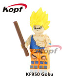 Single Sale Building Blocks Dragon Ball Z Figures Broly Super Sayayin Black Goku Vegeta Dolls Bricks Children Gift Toys KF392