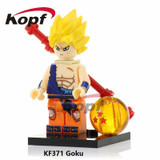 Single Sale Building Blocks Dragon Ball Z Figures Broly Super Sayayin Black Goku Vegeta Dolls Bricks Children Gift Toys KF392